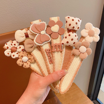 Vaikų plaukų aksesuarai - rankų darbo Velcro lankelis plaukams, Princesių serija, raštai: lankas/gėlė/raidė, amžius 3–10 metų