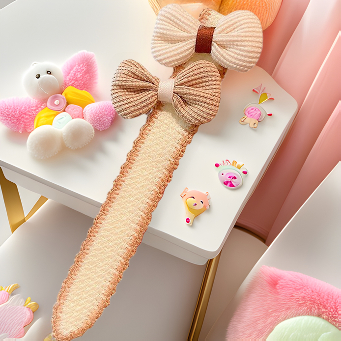 Vaikų plaukų aksesuarai - rankų darbo Velcro lankelis plaukams, Princesių serija, raštai: lankas/gėlė/raidė, amžius 3–10 metų