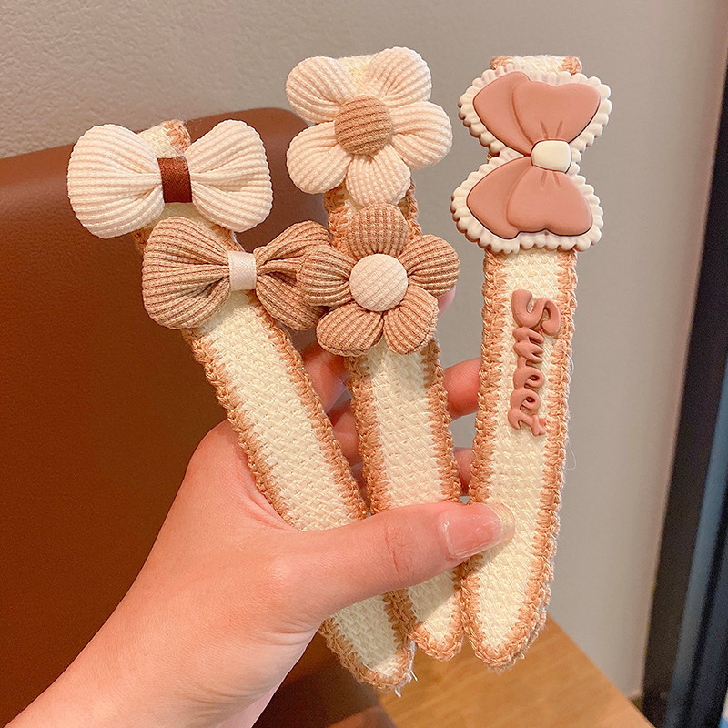 Vaikų plaukų aksesuarai - rankų darbo Velcro lankelis plaukams, Princesių serija, raštai: lankas/gėlė/raidė, amžius 3–10 metų