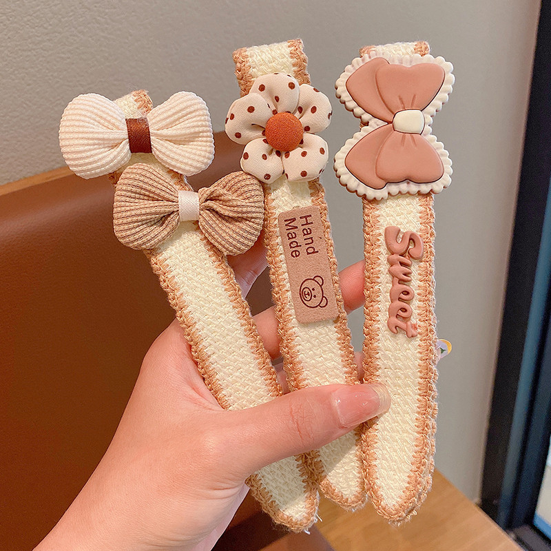 Vaikų plaukų aksesuarai - rankų darbo Velcro lankelis plaukams, Princesių serija, raštai: lankas/gėlė/raidė, amžius 3–10 metų