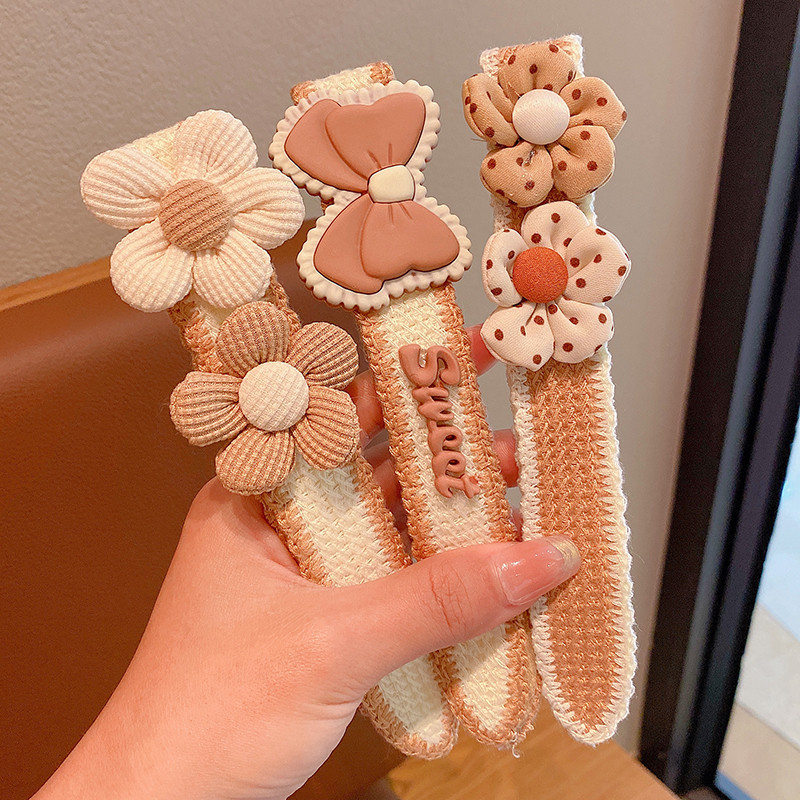 Vaikų plaukų aksesuarai - rankų darbo Velcro lankelis plaukams, Princesių serija, raštai: lankas/gėlė/raidė, amžius 3–10 metų