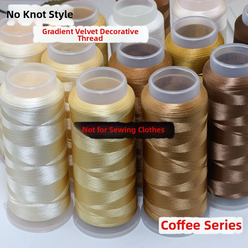Zamat bársony fonal virágos tekeréshez, gradient sorozat, csomómentes, repedésmentes, Zhejiang eredetű, 2023 tavasz.