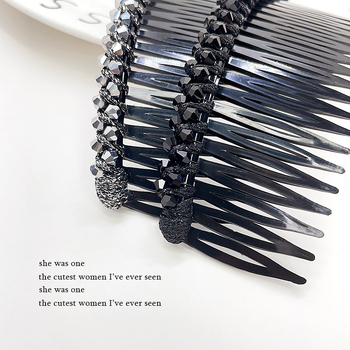 Кристална фиба за коса с розов кварц, геометрична форма, корейски стил, плетена обработка