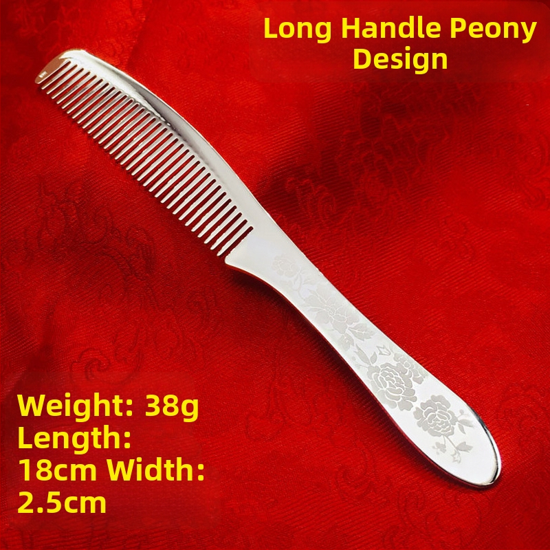 S999 grynas sidabras plaukų šukė, gėlės formos, rankų darbas, plaukų aksesuarai