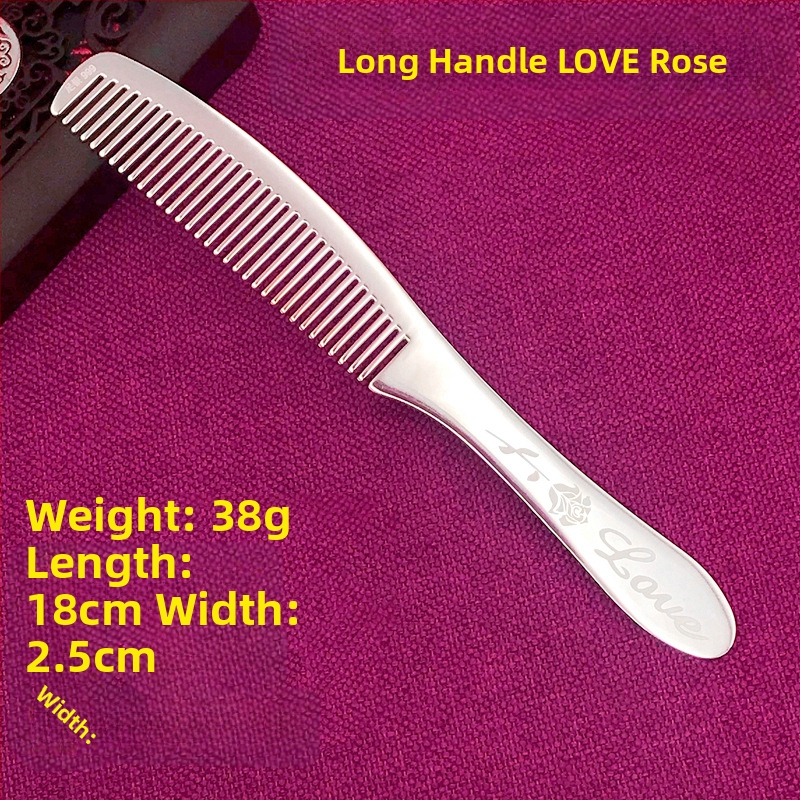 S999 grynas sidabras plaukų šukė, gėlės formos, rankų darbas, plaukų aksesuarai