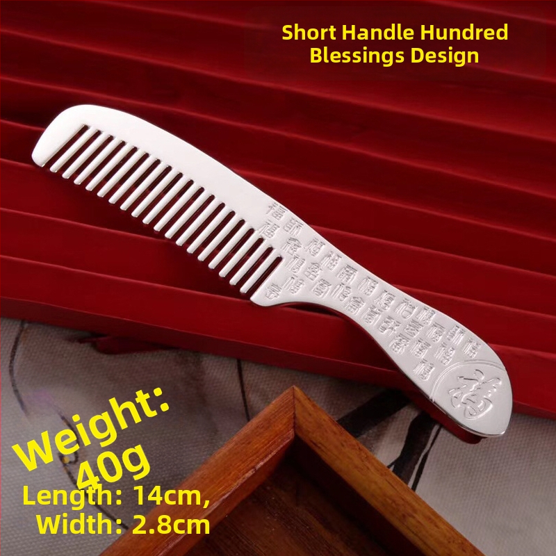 S999 grynas sidabras plaukų šukė, gėlės formos, rankų darbas, plaukų aksesuarai