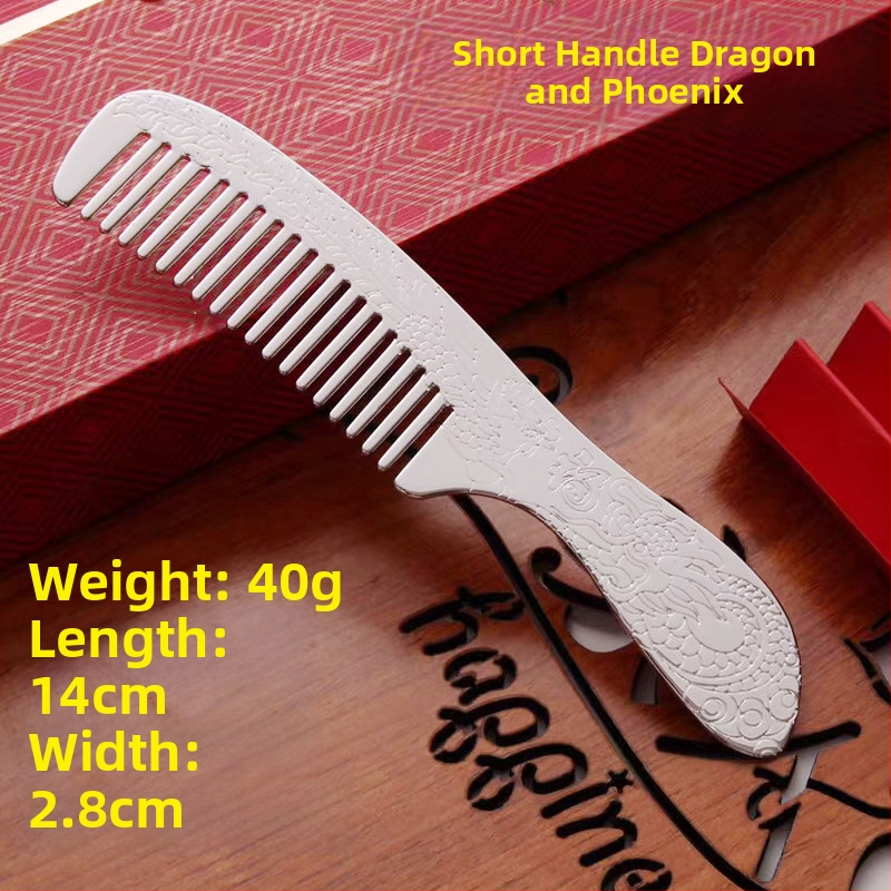 S999 grynas sidabras plaukų šukė, gėlės formos, rankų darbas, plaukų aksesuarai