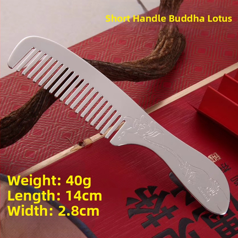 S999 grynas sidabras plaukų šukė, gėlės formos, rankų darbas, plaukų aksesuarai