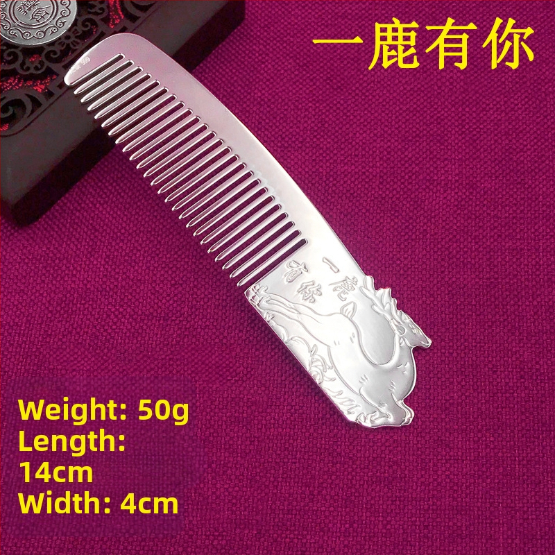 S999 grynas sidabras plaukų šukė, gėlės formos, rankų darbas, plaukų aksesuarai