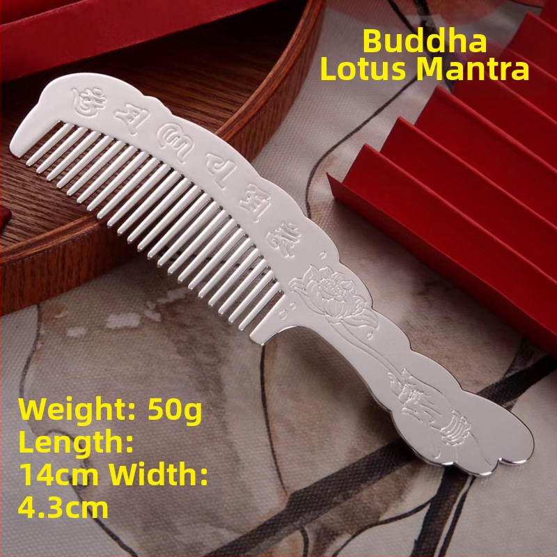 S999 grynas sidabras plaukų šukė, gėlės formos, rankų darbas, plaukų aksesuarai