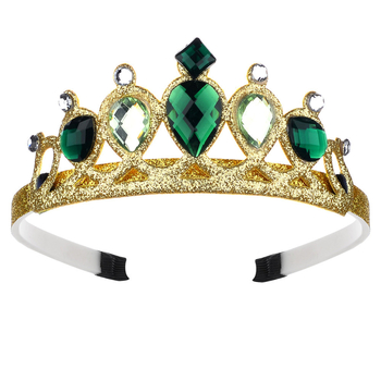 Детска корона за глава Lanju, акрилни кристали, форма корона, детски стил, ултразвукова обработка