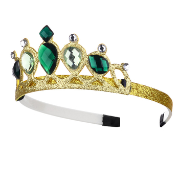 Детска корона за глава Lanju, акрилни кристали, форма корона, детски стил, ултразвукова обработка