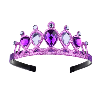 Детска корона за глава Lanju, акрилни кристали, форма корона, детски стил, ултразвукова обработка