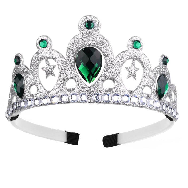 Детска корона за глава Lanju, акрилни кристали, форма корона, детски стил, ултразвукова обработка