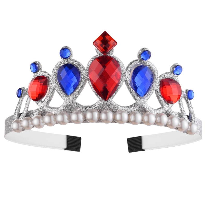 Детска корона за глава Lanju, акрилни кристали, форма корона, детски стил, ултразвукова обработка