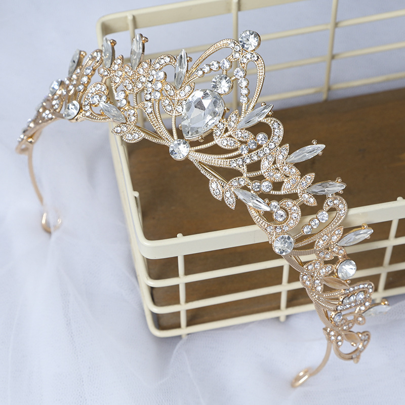 Aksesorij za kosu – kruna, legura, ženski stil, Brand Weidan