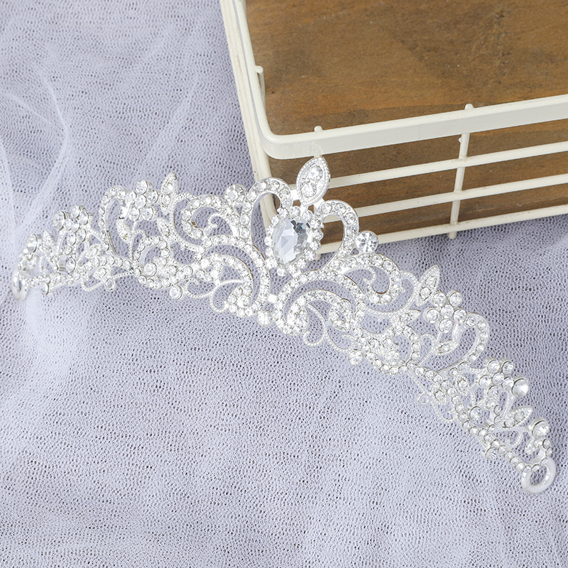 Aksesorij za kosu – kruna, legura, ženski stil, Brand Weidan