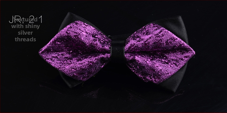 Dvostruki leptir-mašna za muškarce, unisex, tip streličasti, Jacquard obrada, geometrijski uzorak