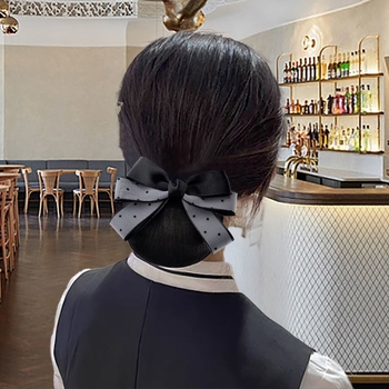 Zīda dzijas matu aksesuārs sievietēm — profesionāls matu tīkls stjuartēm un medicīniskām māsām — Zīmols Unique