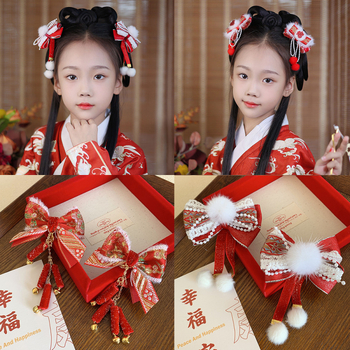 Lydinio plaukų aksesuaras vaikams, rankų darbo, etninio stiliaus