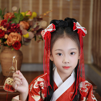 Lydinio plaukų aksesuaras vaikams, rankų darbo, etninio stiliaus