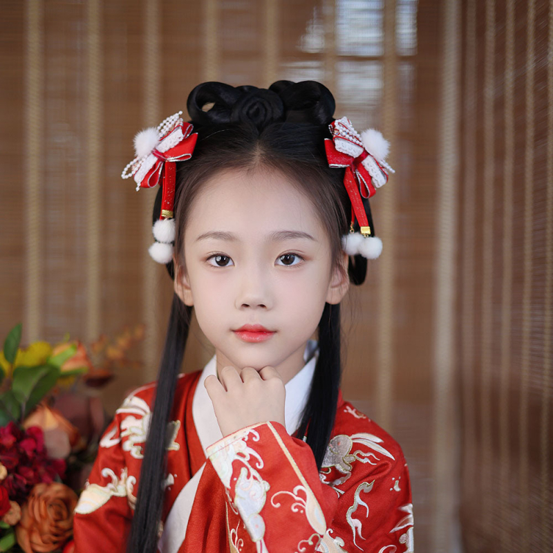 Lydinio plaukų aksesuaras vaikams, rankų darbo, etninio stiliaus