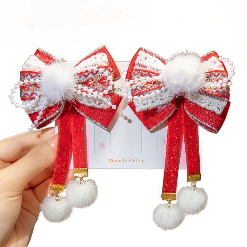 Lydinio plaukų aksesuaras vaikams, rankų darbo, etninio stiliaus