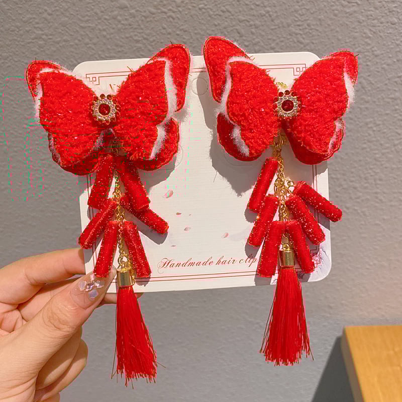 Lydinio plaukų aksesuaras vaikams, rankų darbo, etninio stiliaus