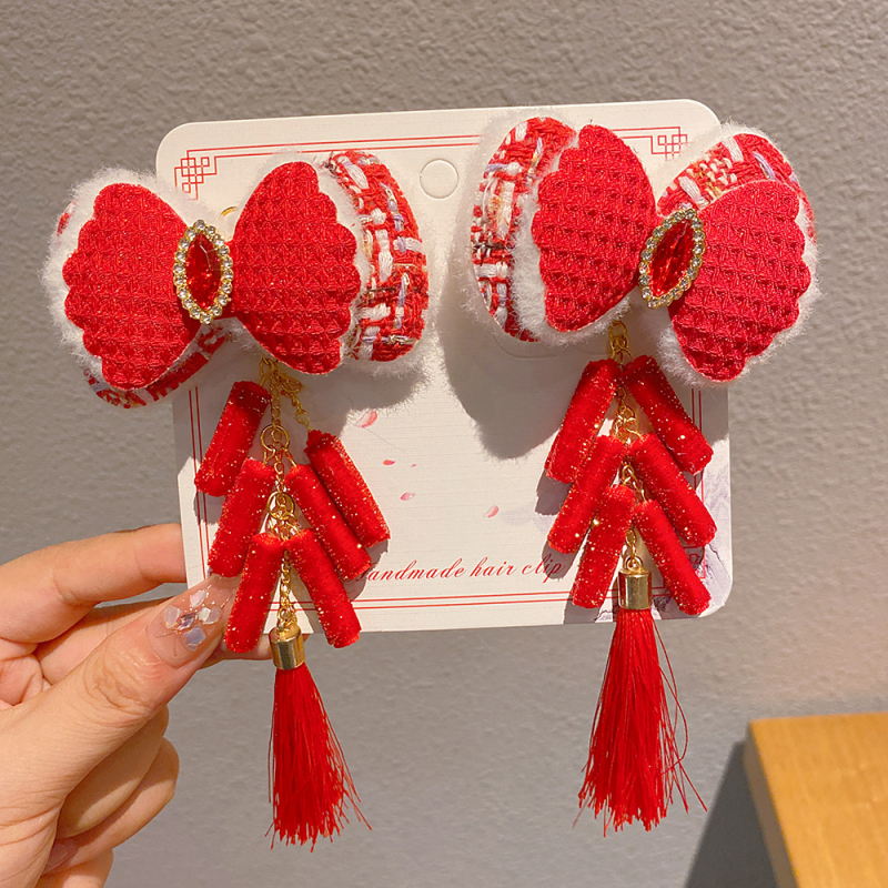 Lydinio plaukų aksesuaras vaikams, rankų darbo, etninio stiliaus