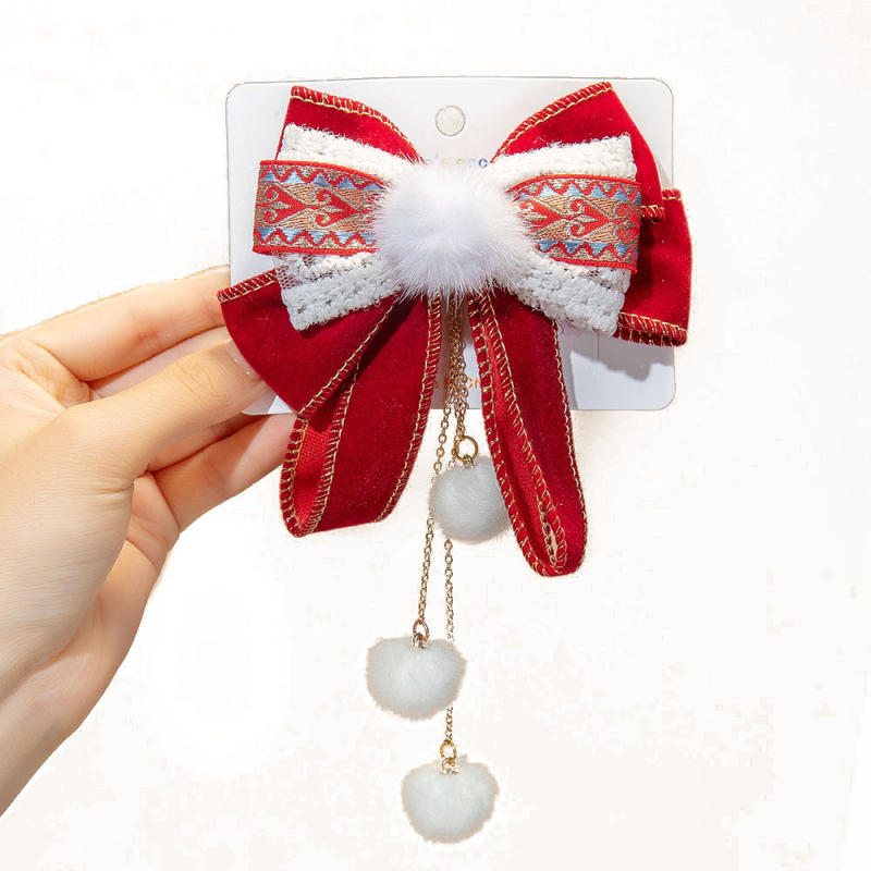 Lydinio plaukų aksesuaras vaikams, rankų darbo, etninio stiliaus