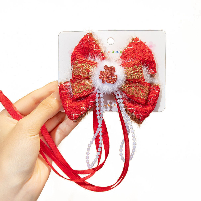 Lydinio plaukų aksesuaras vaikams, rankų darbo, etninio stiliaus