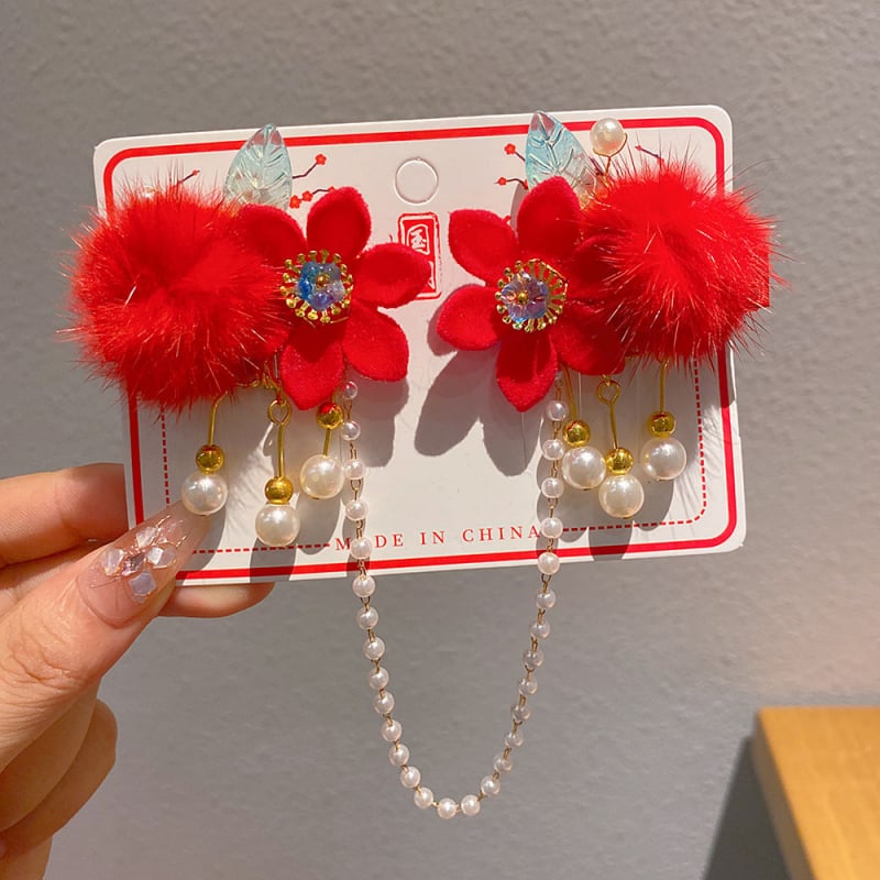 Lydinio plaukų aksesuaras vaikams, rankų darbo, etninio stiliaus