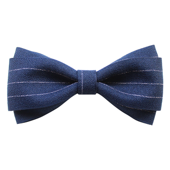 Papion pentru guler cu floare — unisex, lucrat manual, satin, model monocrom, jacquard din poliester