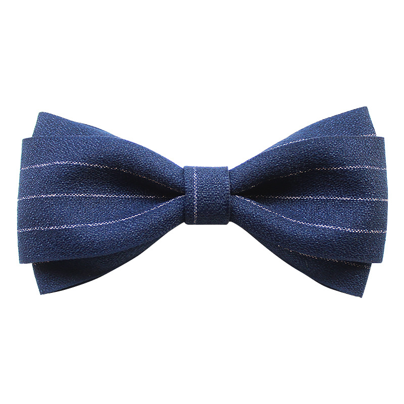 Papion pentru guler cu floare — unisex, lucrat manual, satin, model monocrom, jacquard din poliester