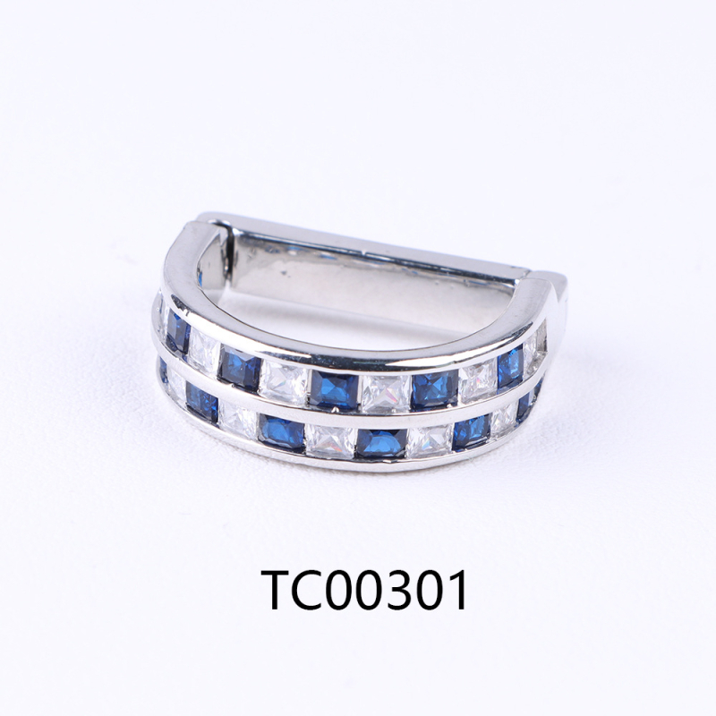 D formos kaklaraiščių segtukas su cirkonio kristalais, dvigubos arba trigubos eilės, retro stilius, elektroplakavimas lydinyje, fiksavimo žiedas