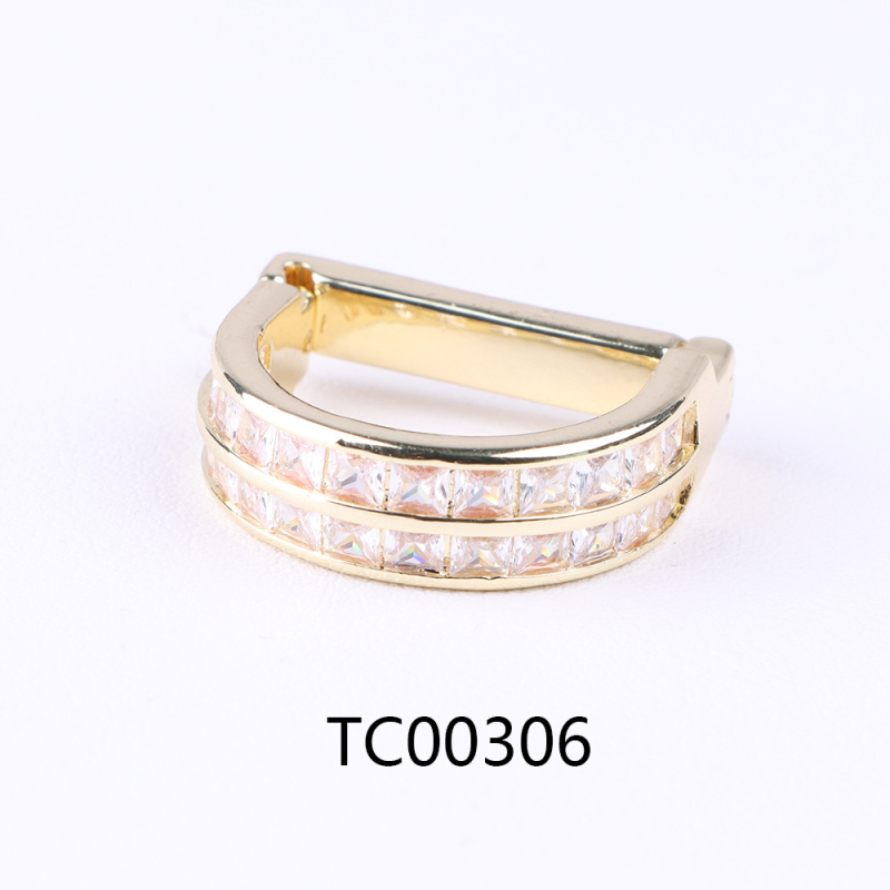 D formos kaklaraiščių segtukas su cirkonio kristalais, dvigubos arba trigubos eilės, retro stilius, elektroplakavimas lydinyje, fiksavimo žiedas