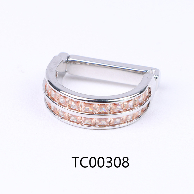 D formos kaklaraiščių segtukas su cirkonio kristalais, dvigubos arba trigubos eilės, retro stilius, elektroplakavimas lydinyje, fiksavimo žiedas