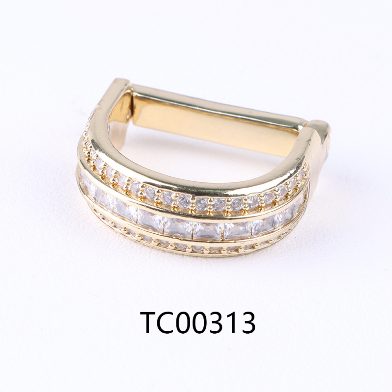 D formos kaklaraiščių segtukas su cirkonio kristalais, dvigubos arba trigubos eilės, retro stilius, elektroplakavimas lydinyje, fiksavimo žiedas