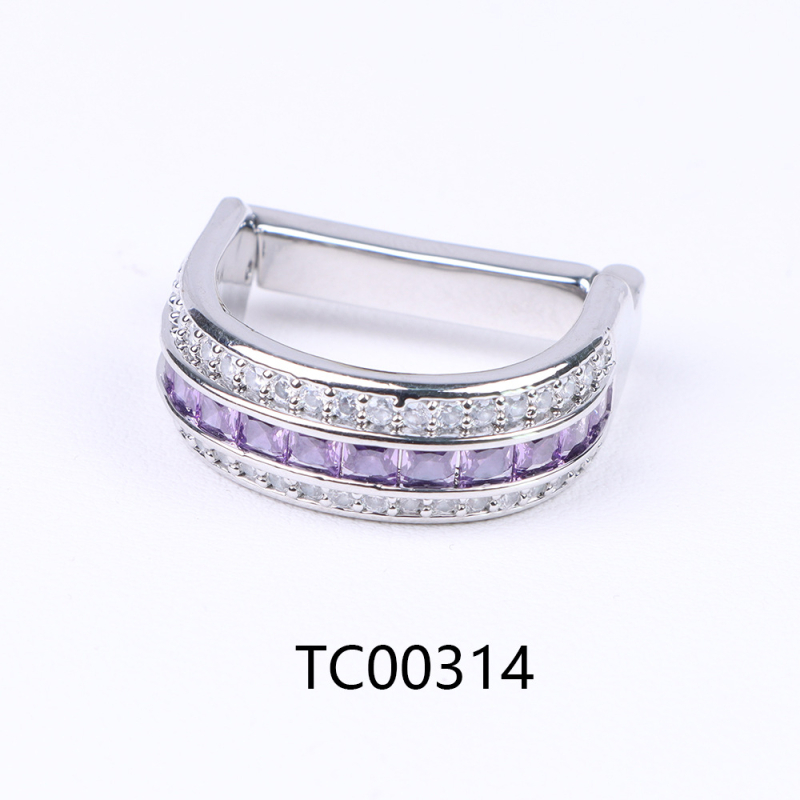 D formos kaklaraiščių segtukas su cirkonio kristalais, dvigubos arba trigubos eilės, retro stilius, elektroplakavimas lydinyje, fiksavimo žiedas