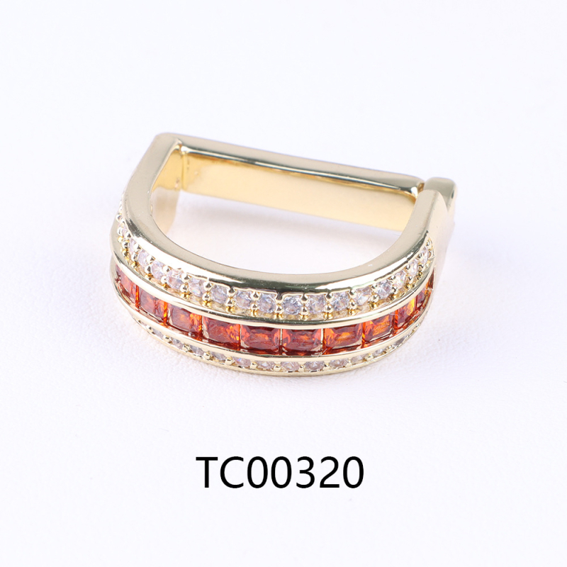 D formos kaklaraiščių segtukas su cirkonio kristalais, dvigubos arba trigubos eilės, retro stilius, elektroplakavimas lydinyje, fiksavimo žiedas