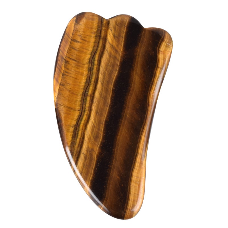 Gua Sha sejas instruments no dabīga kristāla – pulēta virsma, pielāgojama, ģeometriska forma