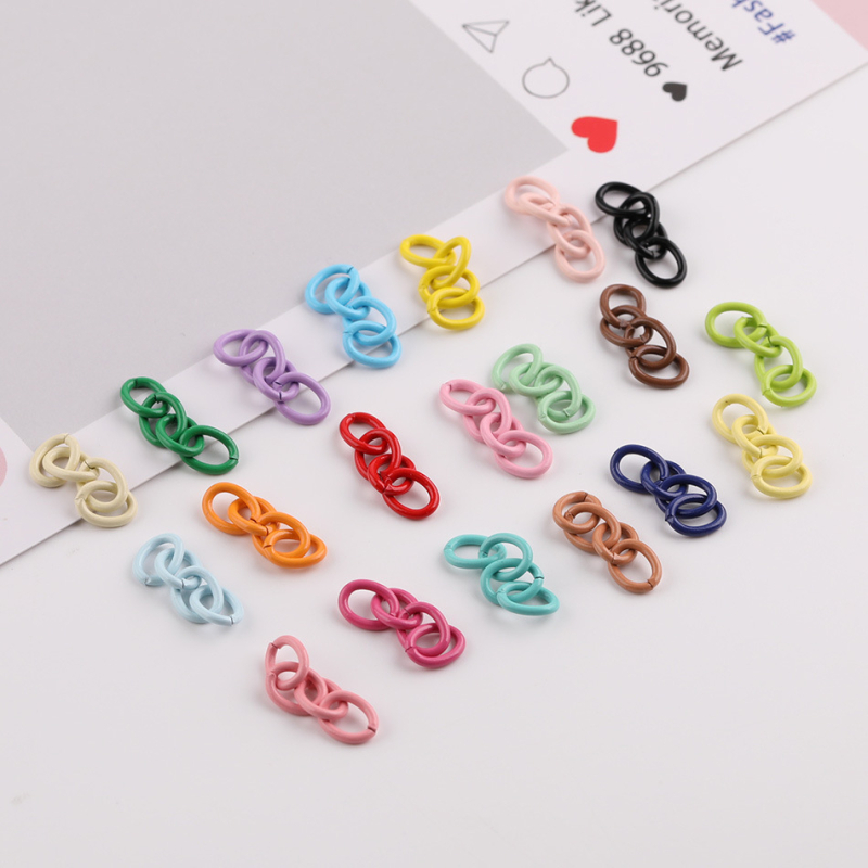 Accesorii DIY pentru bijuterii - lanț metalic cu patru secțiuni pentru extindere, finisaj vopsit la cuptor; Tang sanjiang