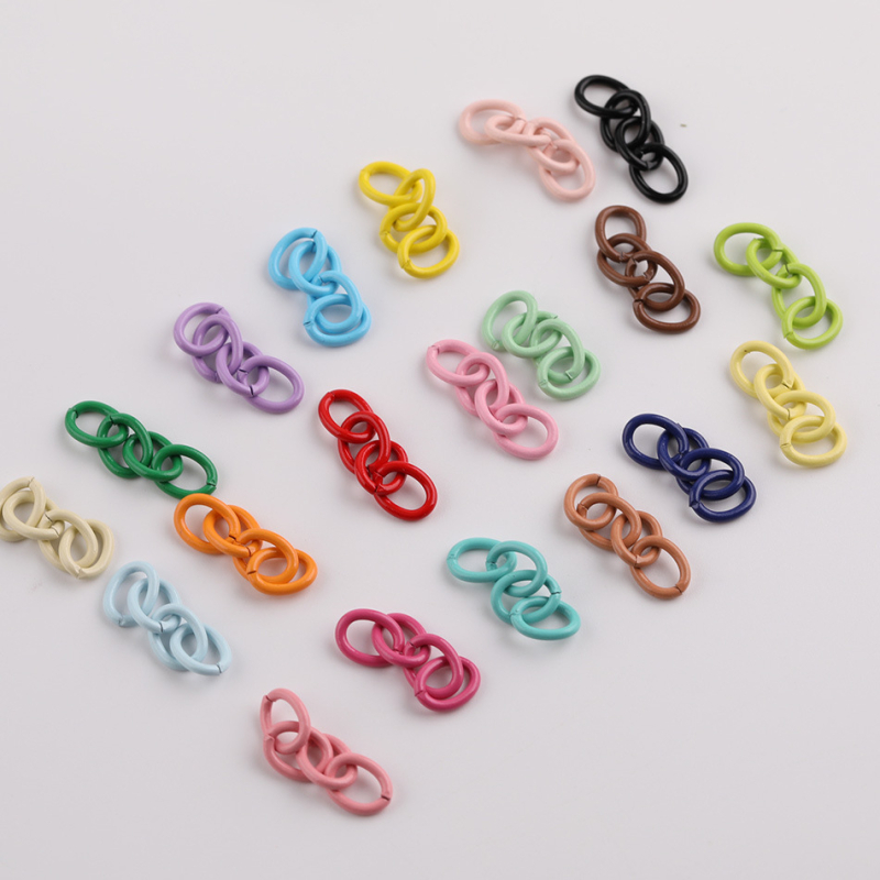 Accesorii DIY pentru bijuterii - lanț metalic cu patru secțiuni pentru extindere, finisaj vopsit la cuptor; Tang sanjiang