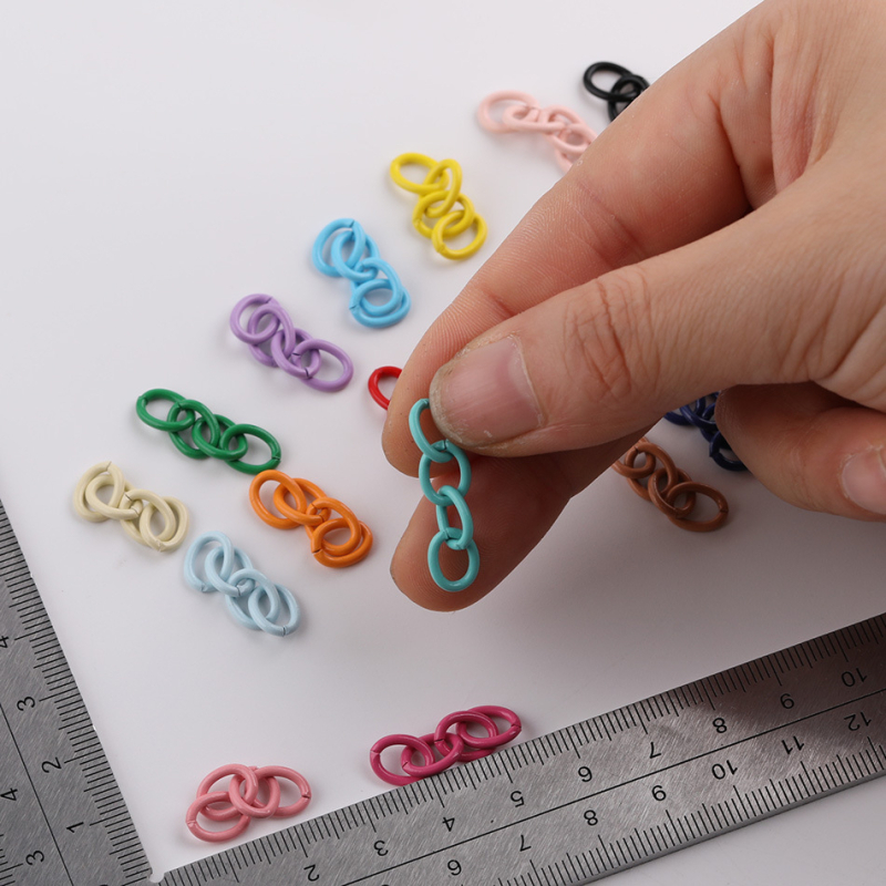 Accesorii DIY pentru bijuterii - lanț metalic cu patru secțiuni pentru extindere, finisaj vopsit la cuptor; Tang sanjiang