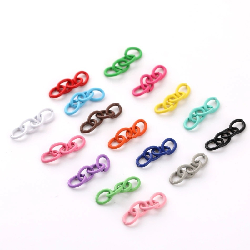 Accesorii DIY pentru bijuterii - lanț metalic cu patru secțiuni pentru extindere, finisaj vopsit la cuptor; Tang sanjiang