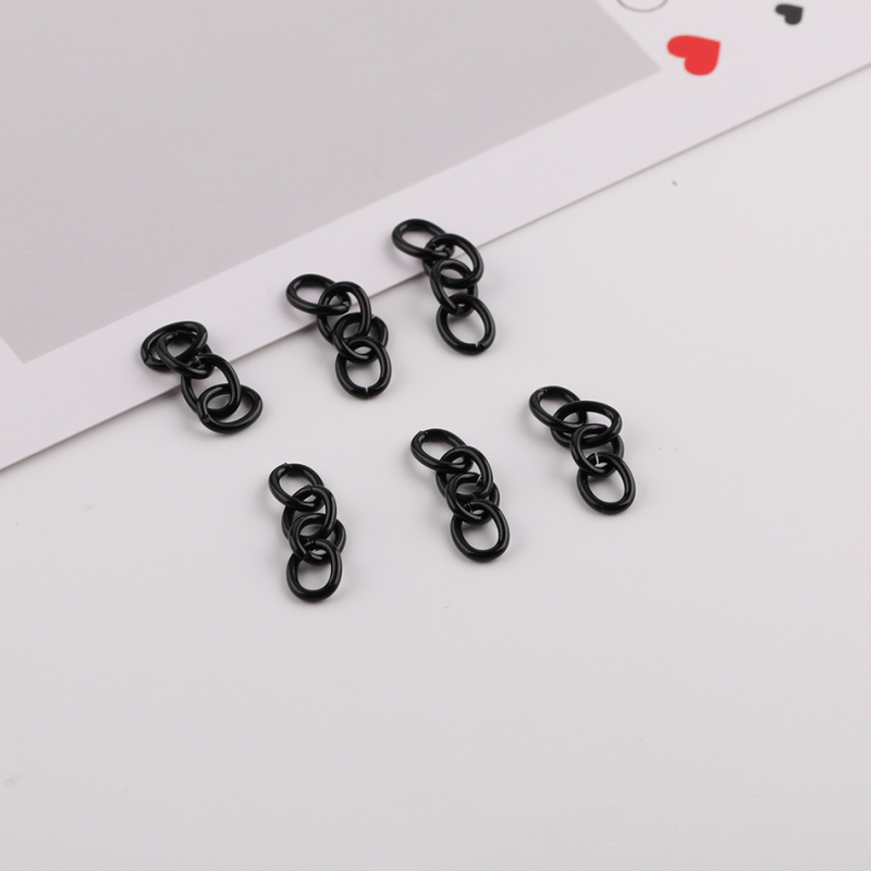 Accesorii DIY pentru bijuterii - lanț metalic cu patru secțiuni pentru extindere, finisaj vopsit la cuptor; Tang sanjiang