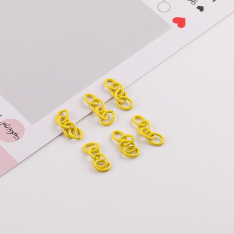 Accesorii DIY pentru bijuterii - lanț metalic cu patru secțiuni pentru extindere, finisaj vopsit la cuptor; Tang sanjiang