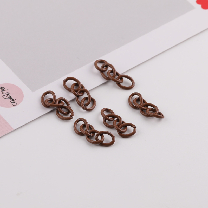 Accesorii DIY pentru bijuterii - lanț metalic cu patru secțiuni pentru extindere, finisaj vopsit la cuptor; Tang sanjiang