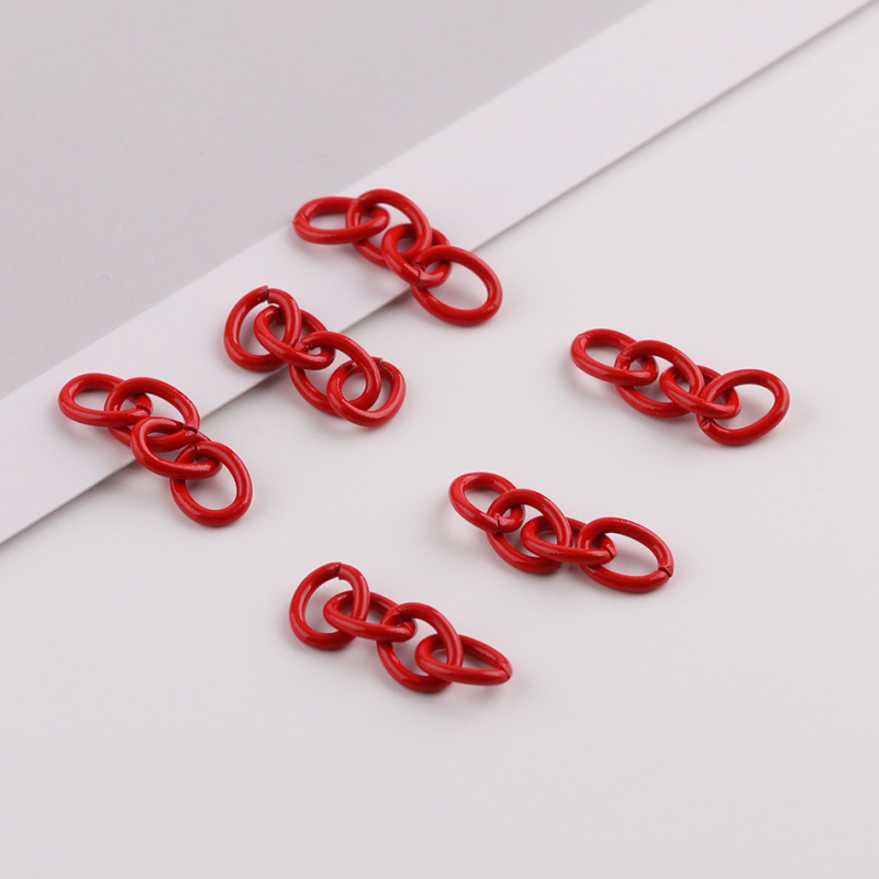 Accesorii DIY pentru bijuterii - lanț metalic cu patru secțiuni pentru extindere, finisaj vopsit la cuptor; Tang sanjiang