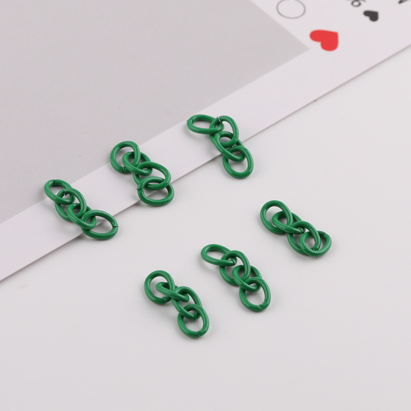 Accesorii DIY pentru bijuterii - lanț metalic cu patru secțiuni pentru extindere, finisaj vopsit la cuptor; Tang sanjiang